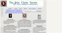 Desktop Screenshot of johnclarkesociety.org