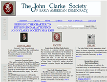 Tablet Screenshot of johnclarkesociety.org